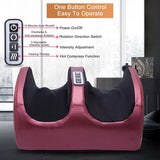 Kneading Rolling Foot Massage Machine Shiatsu  Vibration Tool Heating Therapy Calf Leg Reflexology Pain Relief Massager