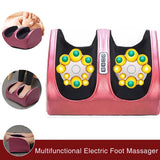 Kneading Rolling Foot Massage Machine Shiatsu  Vibration Tool Heating Therapy Calf Leg Reflexology Pain Relief Massager