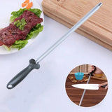 Knife Sharpener Rod Handheld Carbon Steel Electroplated Carborundum Knife Sharpening Rod For Home Or Hunting Master Chef