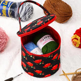 Knitting Tote Bag Yarn Storage Organizer Portable Knitting Bag Yarn Bag For Crochet Needle Sewing Tool Storage Bag For Skeins