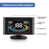 LCD 3in1 Gauge Water Temperature Gauge Oil Pressure Gauge Voltmeter Water Temp Sensor 10mm NPT 1/8 Oil Press Meter 12v