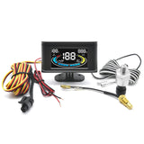 LCD 3in1 Gauge Water Temperature Gauge Oil Pressure Gauge Voltmeter Water Temp Sensor 10mm NPT 1/8 Oil Press Meter 12v