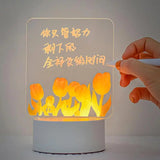 LED Note Board Luminous Board For Leaving Message Energy-Saving Whiteboard With Light For Offices Study Living Room Porch