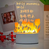 LED Note Board Luminous Board For Leaving Message Energy-Saving Whiteboard With Light For Offices Study Living Room Porch