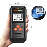 LOMVUM Metal Detector Backlit Black AC Wood Stud Finder Cable Wires Depth Tracker Undeground Sturs Wall Scanner LCD HD Display