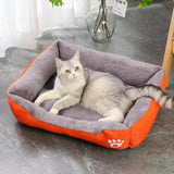 Large Pet Cat and Dog Bed Warm Comfortable Dog House Soft Wool Nest Dog Basket Mat Autumn and Winter Waterproof Cat Bed