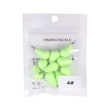 Lead Drop Olive Drop-shaped Luminous Luminous Fishing Pendant 12GRocky Fishing Platform Fishing Accessories Fishing Tools