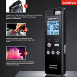 Lenovo Multifunction Audio Voice Recorder Professional Lossless Sound Dictaphone Recording Pen Noise Reductio MP3 Player