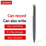 Lenovo Professional Recording Pen Mini Lossless Activated Sound Dictaphone MP3 Player Recording Noise Reduction
