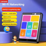 Lenovo WiFi Portable Mini MP3 Music Players Mp4 Supports Walkman Builtin Speaker HiFi HD Recording Alarm Clock Video Playbac