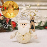 Light Up Christmas Doll Stuffed Christmas Doll With Glowing Lights Household Desktop Ornaments For Study Room Children's Room