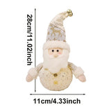 Light Up Christmas Doll Stuffed Christmas Doll With Glowing Lights Household Desktop Ornaments For Study Room Children's Room