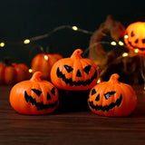 Light Up Pumpkin Decoration Scary Jack-O-Lantern For Halloween Seasonal Dcoration Pumpkin Figurine For Courtyard Porch Display