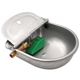 Livestock Cattle Horse Drinker Bowl With Copper Valve Automatic Waterer Float Outlet Dog Sheep Pig Farm Animal Stainless Steel