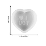 Love Heart Candle Mold Silicone Molds For Resin Casting Valentine's Day Candle Mould Epoxy Resin Casting Mould For Making