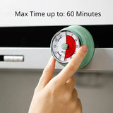 Magnetic Kitchen Timer Mechanical Countdown Time Reminder Alarm Clock Cooking Baking Shower Study Timer Stopwatch Kitchen Tool