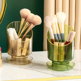 Makeup Brush Holder For Desk Compartmentalized Organizer For Eyebrow Brushes Makeup Supplies Multi-purpose Container For