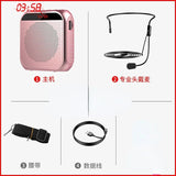 Megaphone Portable Voice Amplifier with Microphone Headset Guide Microphone Teacher Bluetooth Speaker Support Mp3 and FM Radio
