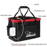 Mikanuo Fishing Bucket EVA Foldable Thickened Live Fish Box Portable Outdoor Fishing Bags Accessories 30/40/50CM