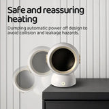 Mini Desk Heater Astronaut Shape Space Heater For Desk 1200W High Power Small Personal Heater With Thermostat Quick Heat