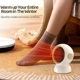 Mini Desk Heater Astronaut Shape Space Heater For Desk 1200W High Power Small Personal Heater With Thermostat Quick Heat
