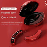 Mini Eye Beauty Device EMS Micro Current Eye Massager Anti Aging Dark Circle Wrinkle Removal Heating Therapy Eye Care Tool