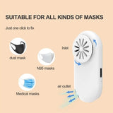 Mini Fan With Clip Rechargeable Personal Circling Fans For Travel Mini Fan With 3 Gears For Camping Walking Cycling And Daily