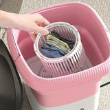 Mini Foldable Washer Foldable Washer Bucket Folding Lightweight Travel Laundry Tub Portable Personal Clothes Washer For Camping