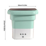Mini Foldable Washer Foldable Washer Bucket Folding Lightweight Travel Laundry Tub Portable Personal Clothes Washer For Camping