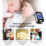 Mini Police Breathalyzer With 5 Mouth Pieces LCD Display Accurate Breath Alcohol Tester For Law Enforcement And Personal Use