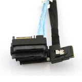 Mini SAS SFF-8087 Left Turn 4XSFF-8482 One To Four 12G High-speed Service Internal Cable