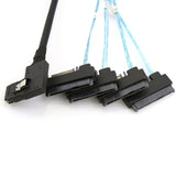Mini SAS SFF-8087 Right-angled To SAS SFF-8482 Two-in-one High-speed Server Cable