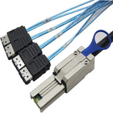 Mini Sas 26P SFF 8088 TO 4* E SATA 7P Data Transmission HD Cable