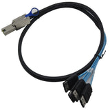Mini Sas 26P SFF 8088 TO 4* E SATA 7P Data Transmission HD Cable