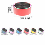 Mini Speaker Aluminum Alloy Bluetooth Small Stereo Steel Cannon Portable Dustproof IPX4 Waterproof Outdoor Desktop Sport Fitness