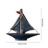 Miniature Sailing Boat Decorative Sailing Boat Model Miniature Reusable Nautical Home Decor Fishing Boat Ornament For Party