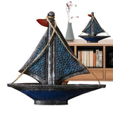 Miniature Sailing Boat Decorative Sailing Boat Model Miniature Reusable Nautical Home Decor Fishing Boat Ornament For Party