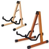 Miwayer Wooden Guitar Stand, Folding A- Frame Guitar Floor Stand, Adjustable Easy to Assemble for Bass, Cello, Mandolin, Banjo