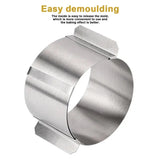 Mousse Cake Baking Ring Stainless Steel Ring Mold For Cake And Mousse Reusable Round Cake Ring Dessert Mold For Cake Bakery