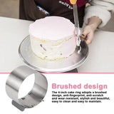 Mousse Cake Baking Ring Stainless Steel Ring Mold For Cake And Mousse Reusable Round Cake Ring Dessert Mold For Cake Bakery