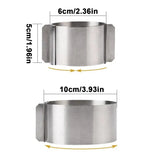 Mousse Cake Baking Ring Stainless Steel Ring Mold For Cake And Mousse Reusable Round Cake Ring Dessert Mold For Cake Bakery