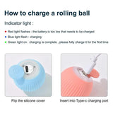 Moving Cat Toy Ball Cat Ball Toys With Intelligent Obstacle Avoidance Automatic Rolling Pet Smart Toy USB Rechargeable Cat