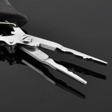 Multi-functional Luya Pliers Stainless Steel Fishing Pliers Fishing Accessories Fish Mouth Pliers Hook with Rubber Handle
