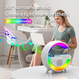 Multifunction G Light Smart RGB Bluetooth Speaker Music Rhythm Pickup Audio Support Wireless Charging With TF Card Ambient Light