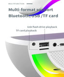 Multifunction G Light Smart RGB Bluetooth Speaker Music Rhythm Pickup Audio Support Wireless Charging With TF Card Ambient Light