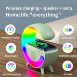 Multifunction G Light Smart RGB Bluetooth Speaker Music Rhythm Pickup Audio Support Wireless Charging With TF Card Ambient Light
