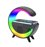 Multifunction G Light Smart RGB Bluetooth Speaker Music Rhythm Pickup Audio Support Wireless Charging With TF Card Ambient Light