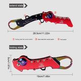 Multifunctional Fishing Line Cutter with Hand Line Clamp Tackle Hook Remover Foldable Fish Controller Built-in Design Anti-slip