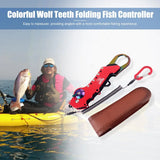 Multifunctional Fishing Line Cutter with Hand Line Clamp Tackle Hook Remover Foldable Fish Controller Built-in Design Anti-slip