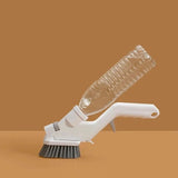 Multifunctional Kitchen Cleaning Brush Five-Piece Press Spray Tile Brush Glass Wiper Sponge Wipe Crevices Cleaning Set